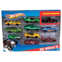 Hot Wheels Pack 10 vehicles