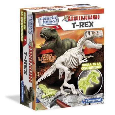 Arqueojugando T-Rex fluor