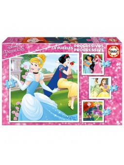 Puzle Progressiu 12-16-20-25 Princeses Disney