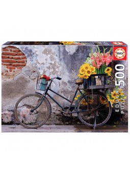 Puzle 500 Bicicleta amb flors