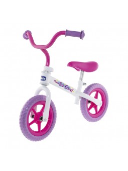 Bicicleta sense pedals Chicco First Bike blanca i rosa