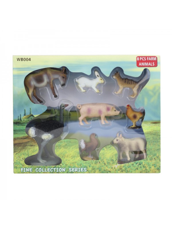 Caixa 8 animals granja