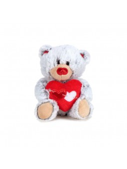 I Love You Ós amb cor - gris