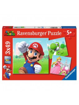 Puzle Super Mario 3X49 peces