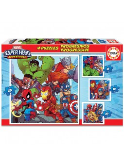 Puzles progressius Super herois Marvel