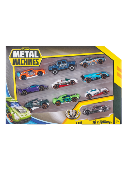 Pack 10 cotxes metall