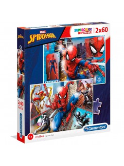 Set de 2 puzles Spiderman de 60 peces