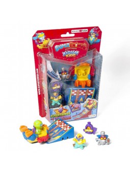 Superthings Kazoom Kids Blister de 4 figures, super ramp i Kazoom Slider