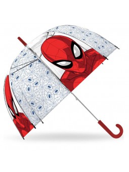 Paraigües transparent tipus campana automàtic Spider-Man