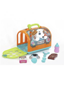 Gosset amb cistell veterinaria