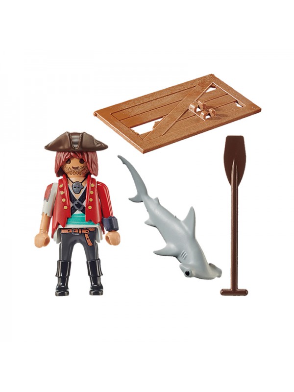 Playmobil® Pirata amb balsa i tauró martell