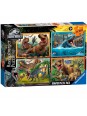 Set de 4 puzles de Jurassic World de 100 peces