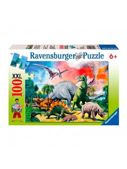Puzle XXL de Dinosaures de 100 peces