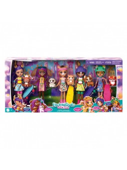 City Tails Pack de 5 Nines amb Mascotes d'Enchantimals