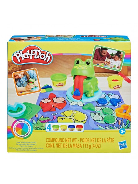 Primeres creacions amb la granota i els colors de Play-doh