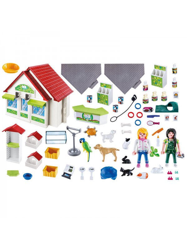 Playmobil® Maletí botiga de mascotes de City Life