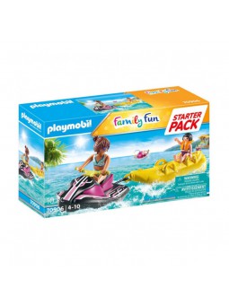 Playmobil® Starter Pack Moto d'Aigua amb barca de Family Fun