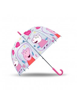 Paraigües campana transparent Peppa Pig