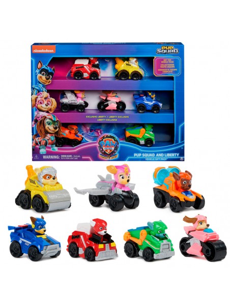 Set de 7 vehicles Mighty Movie de la Patrulla Canina