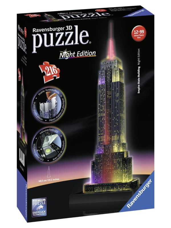 Puzle 3D Empire State Building edició nit 216 peces