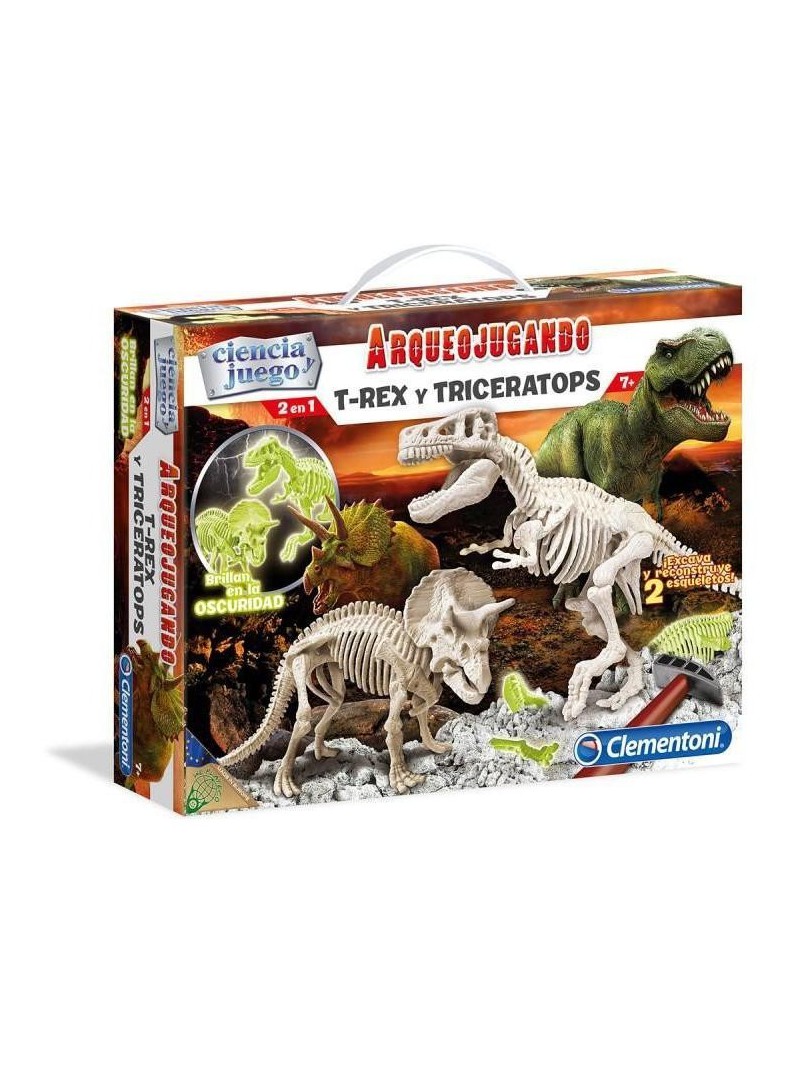 Arqueojugando T-Rex i Triceratops Fluor Arqueojugando T-Rex i Triceratops Fluor