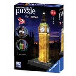 Puzzle 3D Buildings Big Ben amb llum