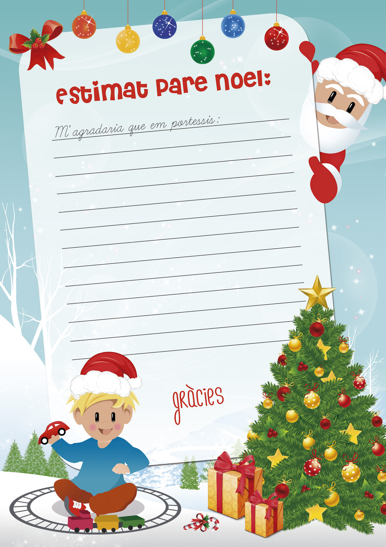 Carta Al Pare Noel Cartes Pare Noel i Reis