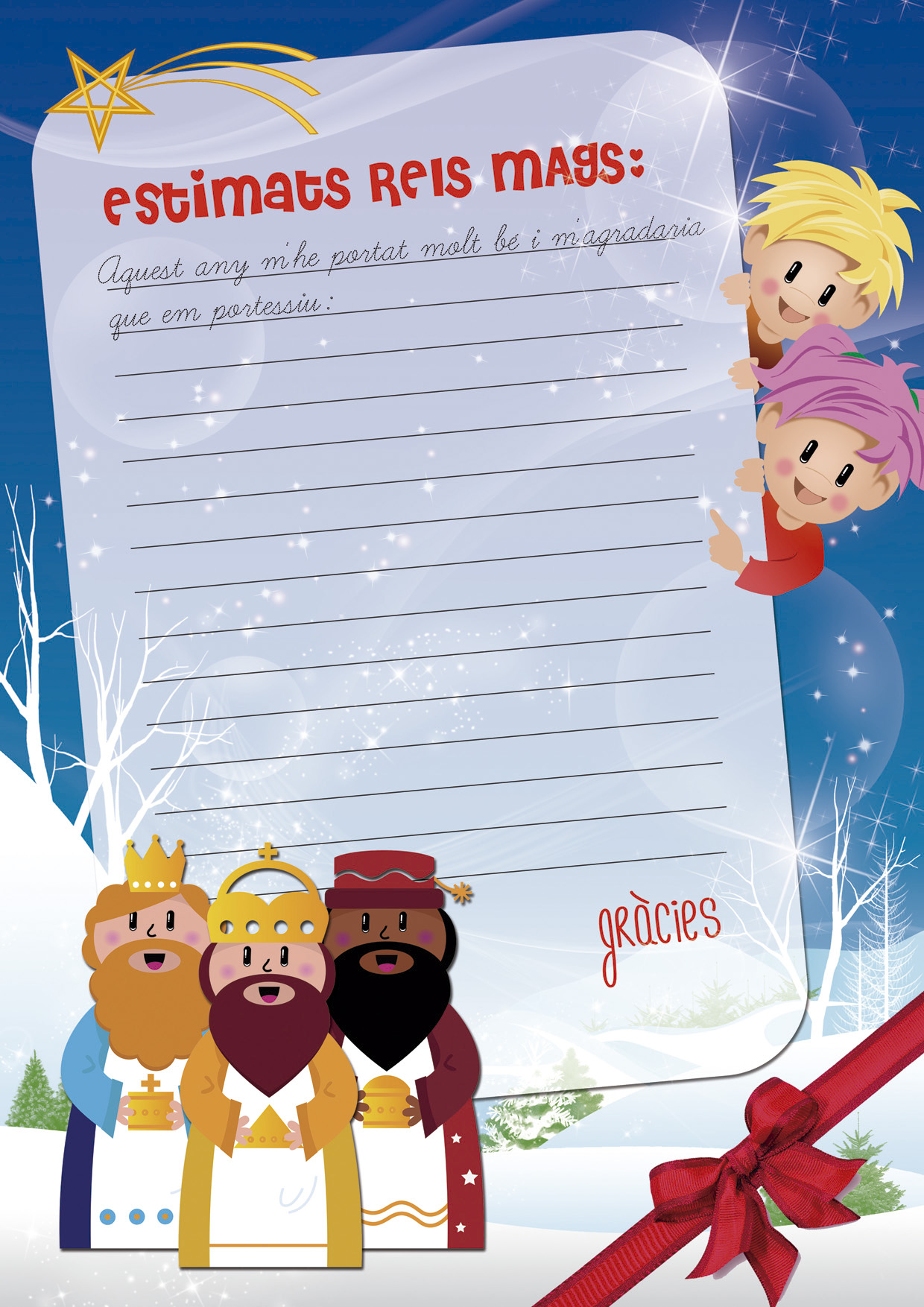 Carta Al Pare Noel Cartes Pare Noel i Reis