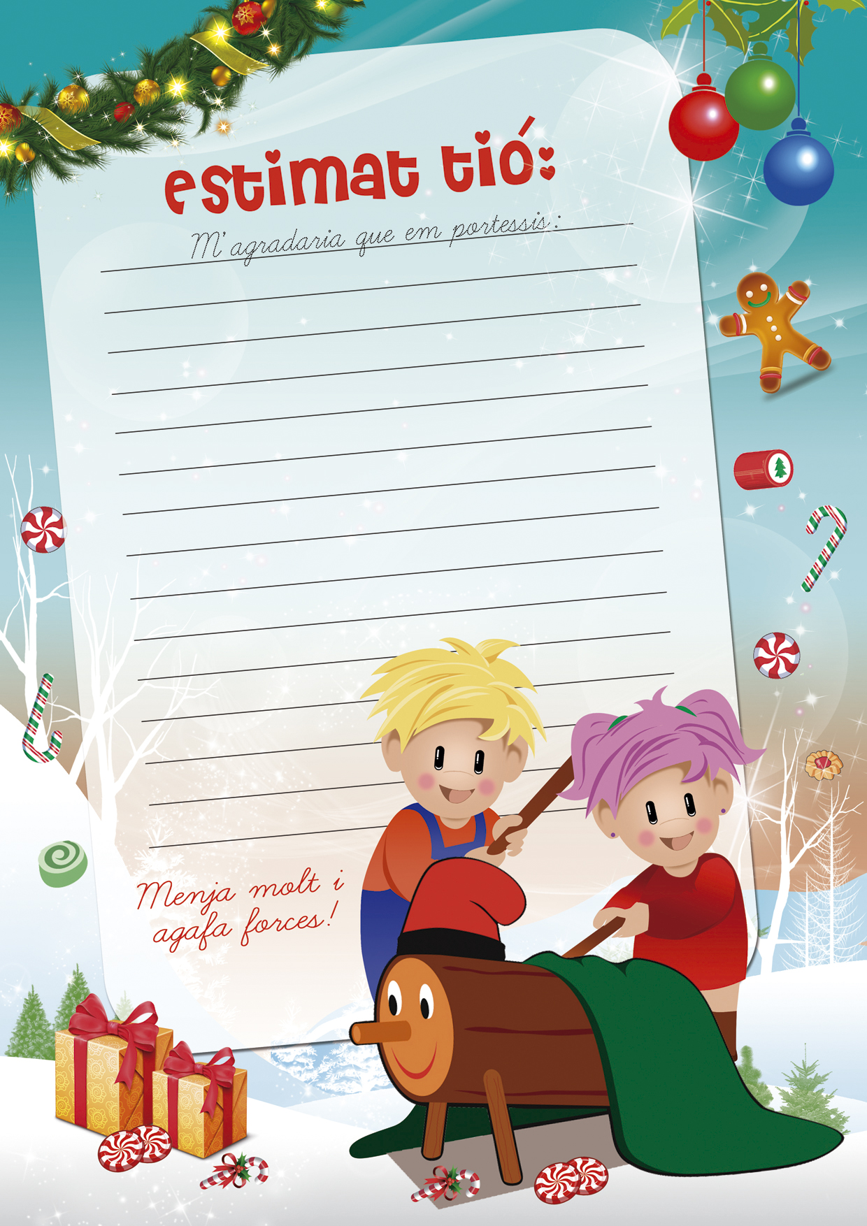 Carta Al Pare Noel Cartes Pare Noel i Reis