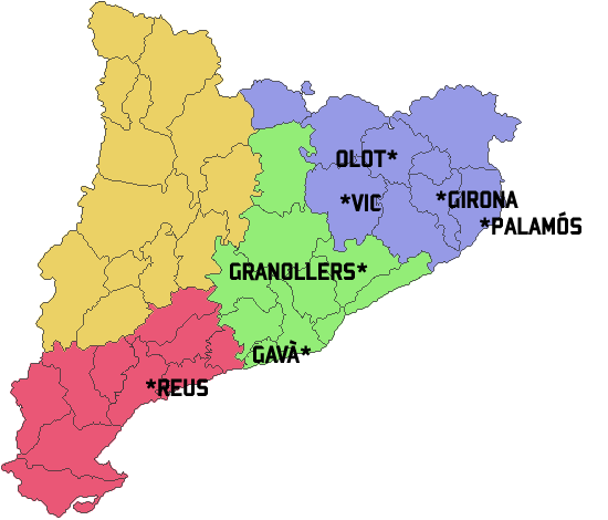 Mapa Catalunya